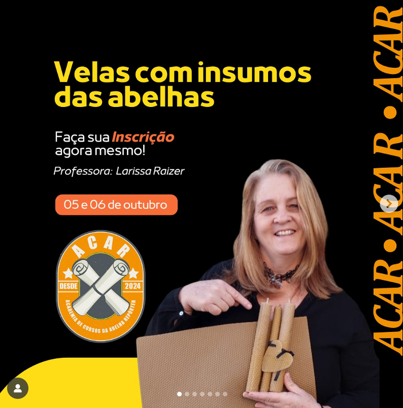 Workshop - Velas com Insumos das Abelhas 