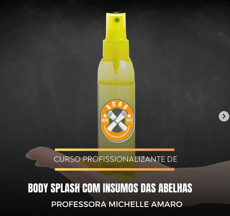 Workshop - Body splash com Insumos das Abelhas