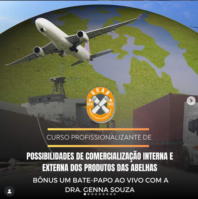 Workshop - Bate-papo sobre as Possibilidades de Comercialização Interna e Externa dos Produtos das Abelhas (Dr. Genna Souza)